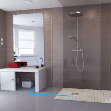 shower for flexible floors
