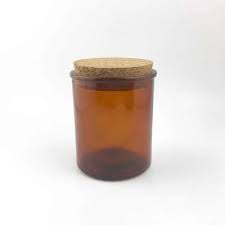 Apothecary Cork Lid Amber Medium