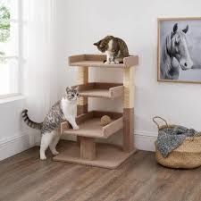 homestock beige cat tree for large cats