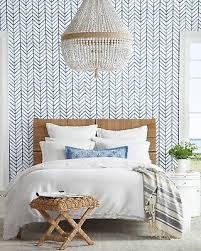 lily feather wallpaper french blue