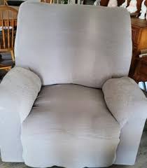broyhill gray recliner sofa slipcover