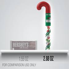 holiday chocolate candy filled cane