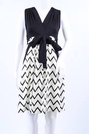Details About Olian Sandra Maternity Black White M 8 10 Chevron Empire Waist Dress New 138
