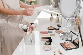 make up table decorative cosmetics for