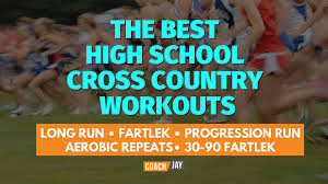 a middle cross country training