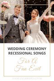 To match this excitement, you need a recessional song that will spread even more joy. Upbeat Recessional Songs For A Fun Wedding Ceremony Exit Dancing Brides Wedding Ceremony Exit Songs Wedding Ceremony Songs Best Wedding Songs