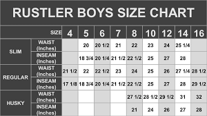 55 Rational Boys Husky Pants Size Chart