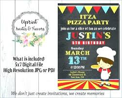 Free Printable Pizza Party Invitations Zoli Koze