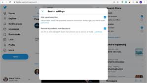 how to enable twitter safe search mode