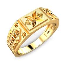 ring gold carson gold ring candere by kalyan jewellers
