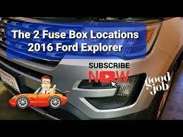 2 fuse box locations on a 2016 ford