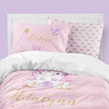 pink girls room bedding set princess