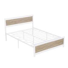 Queen Size Metal Bed Frame With