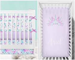 Mermaid Crib Bedding Girl Baby Bedding