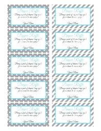 Amazing Idea Free Printable Diaper Raffle Tickets For Baby Shower