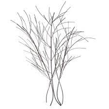 Wire Tree Branch Metal Wall Decor