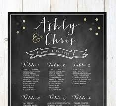 Sparkle Wedding Seating Chart Chalkboard Table Seating Chart Digital File