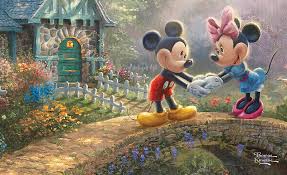 mickey mouse and minnie art fantasy