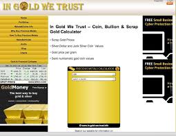 Using A Scrap Gold Calculator For Scrap Gold Prices And Coin