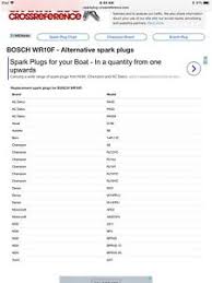 Details About Bosch Nos Wr10f 8 Pack Cross Reference Chart In Description