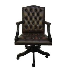 I have some of these office chairs to sell. Chesterfield Leather Gainsborough Antique Brown Swivel Office Chair Uk Made Ebay