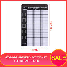 Us 1 63 30 Off Bakeey 145x90mm Magnetic Screw Mat Phone Tablet Repair Tools Screws Storage Mat Memory Chart Working Pad For Iphone For Samsung In