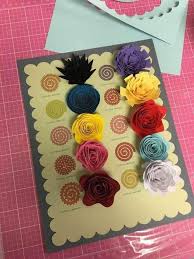 Rolled Flower Chart Paper Flower Patterns Rolled Paper