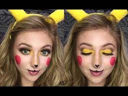 cute pikachu makeup halloween