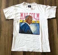 Striped tshirt custom tshirt printing sublimation tshirt. Vintage 90s Malcolm X T Shirt Gotcha S Vintage Shirts T Shirt
