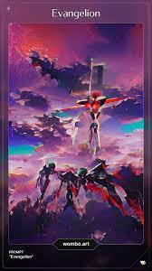 I thought this was super cool, AI generated Evangelion art (app: wombo  dream) : rNeonGenesisEvangelion