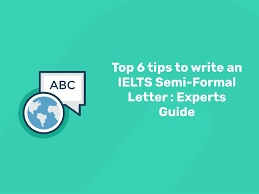 tips for writing a semi formal letter