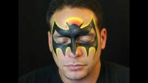 quick batman mask face paint tutorial