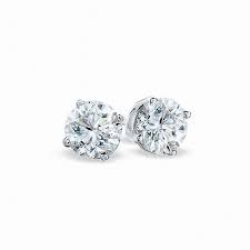 diamond solitaire stud earrings