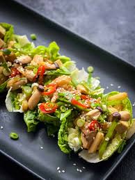 mushroom and water chestnut salad