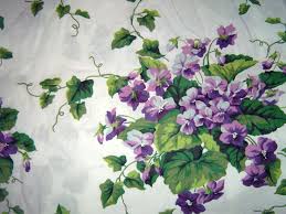 Waverly Sweet Violets Fabric Purple