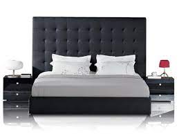 tall headboard queen bed for