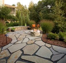 Flagstone Patio And Natural Stone Fire