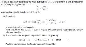 Answered The Heat Equation Describing