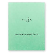 Math Valentine Love Card You Mean So