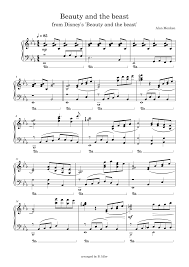 Beauty and the Beast – Alan Menken Sheet music for Piano (Solo) |  Musescore.com