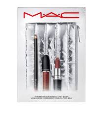 mac powdered snow powder kiss lip kit