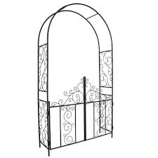 1 Go Steel Garden Arch With Gate 7 5
