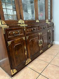 antique bernhardt china cabinet