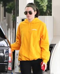 Kendall Jenner Sports Shadow Hill Hoodie At Gas Station In