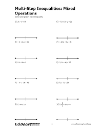 multi step inequalities with mixed