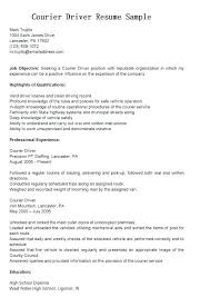 Sample Driver Resume Freeletter Findby Co