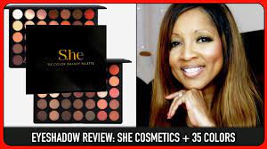 she cosmetics 35 colors review