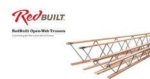 open web truss from redbuilt wood