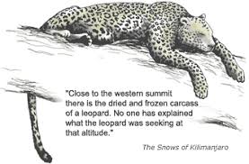 The Snows Of Kilimanjaro: An Alternate Leopard Symbol