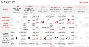 Apa itu kalender bali ? Kalender Bali Maret 2021 Lengkap Pdf Dan Jpg Enkosa Com Informasi Kalender Dan Hari Besar Bulan Januari Hingga Desember 2021